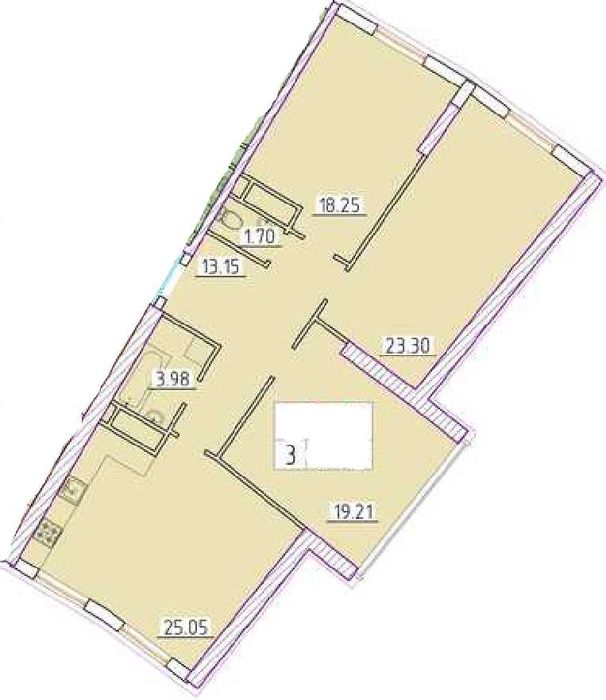 3 комнатная ЖК 42 Жемчужина. Аркадия. Первая сдача