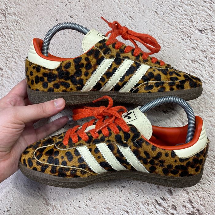 38 оригінал ji2734 жіночі кеди adidas samba og leopard
