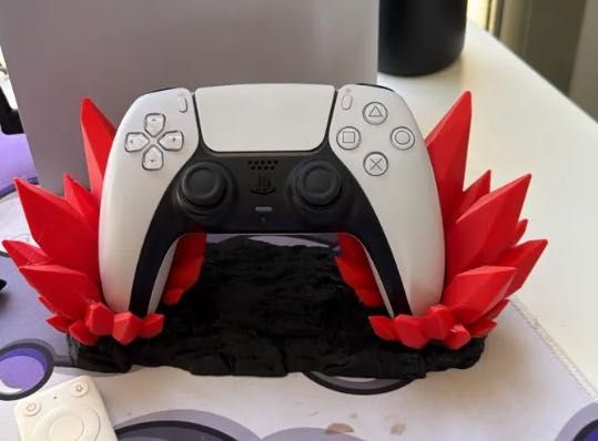Suporte para comando da PS5 | Stand personalizável | Cristais, pedras, diamantes | Apoio para pousar | Jogos e Playstation 5 | Gamer, geek