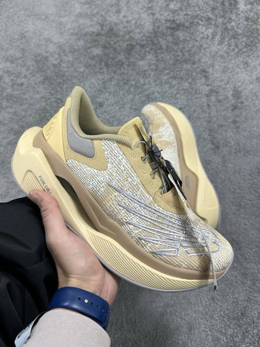 Преміум Якість! Кросівки New Balance FuelCell x Stone Island Beige•Нью Беленс Стон айленд (бежеві) Легкі