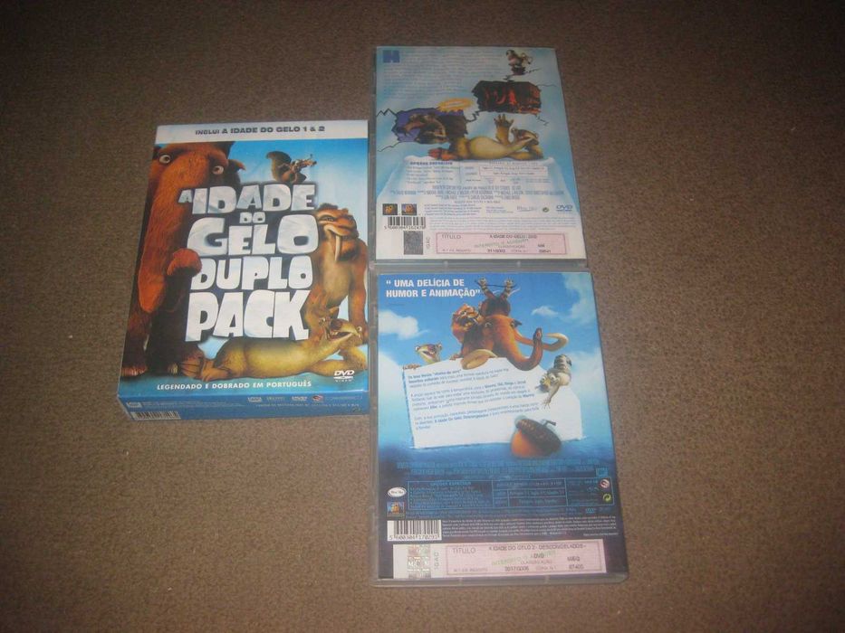 Duplo Pack "A Idade do Gelo" com Box Arquivadora!