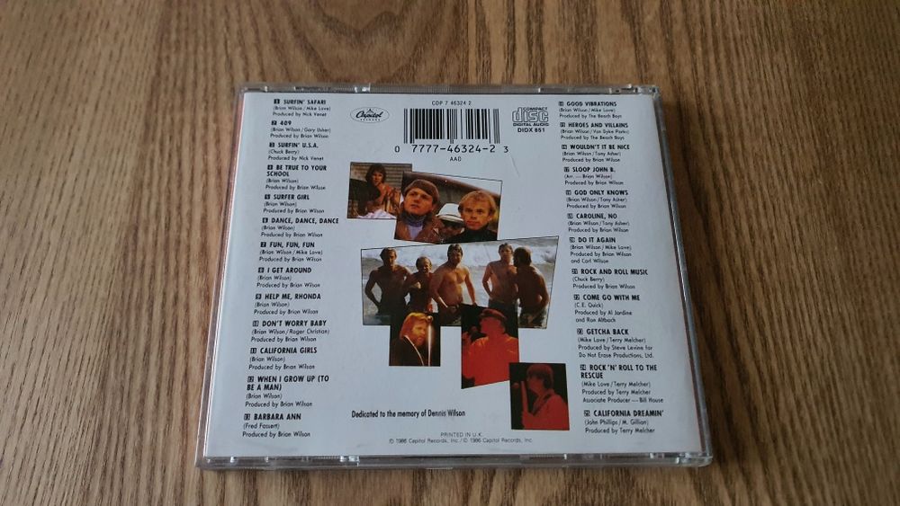 the beach boys - made in u.s.a. wyd 1986