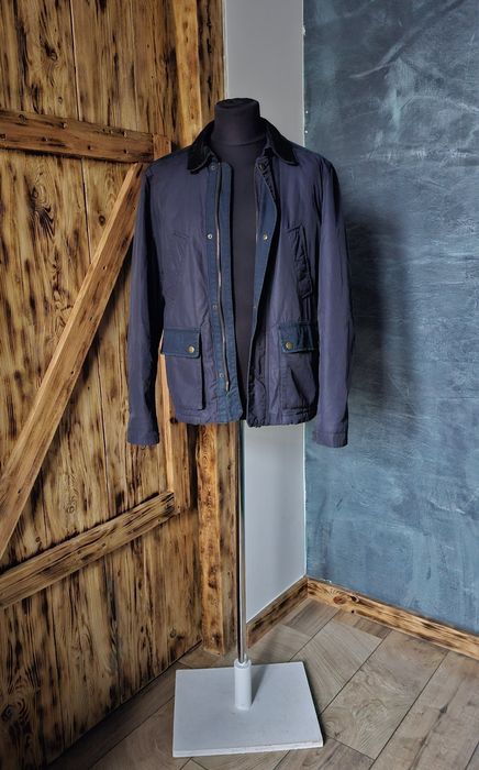 Mango H.E. kurtka męska granatowa field jacket L bawełna