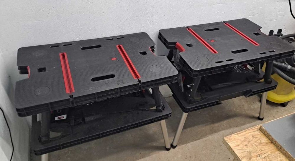 Nowy Stół Warsztatowy Składany do 435kg Roboczy Garażowy 85x55x75,5 FV