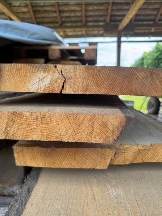 Grube Brusy Dębowe 5 cm – Materiał na stół loft / schody (Sezonowane)