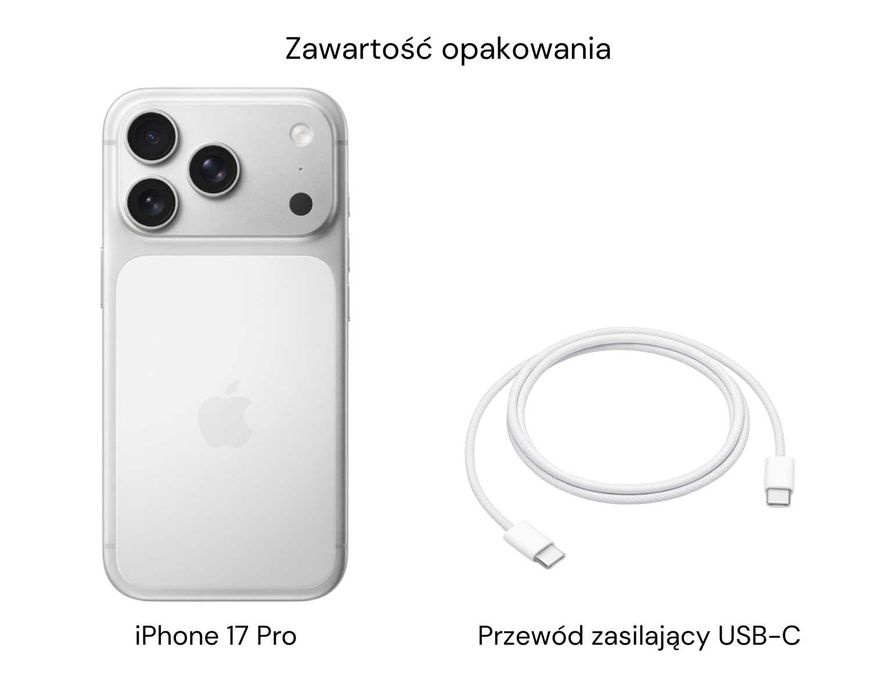 iPhone 17 Pro 256GB Srebrny 5300zł Żelazna 89 W-wa
