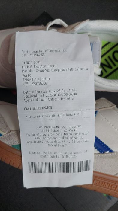 Sapatilhas futsal Munich Gresca 44 novas