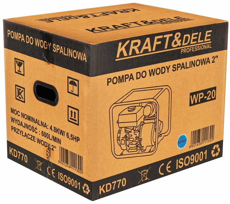 Motopompa pompa spalinowa 2" do wody 600l/min KD770