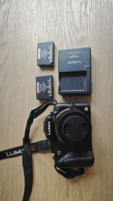 Aparat Panasonic Lumix G3 + Obiektyw 12-32mm | 2 baterie, Ładowarka