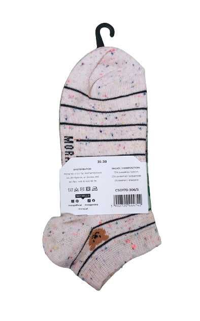 Skarpetki damskie stopki MORAJ 3-Pak mix misie R.35/38
