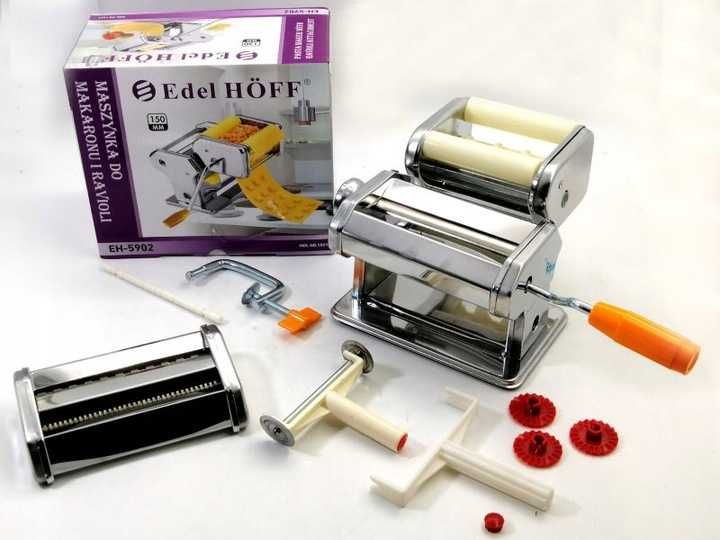 MASZYNKA 3W1 do ROBIENIA MAKARONU pierogów ravioli wałkowania ciasta