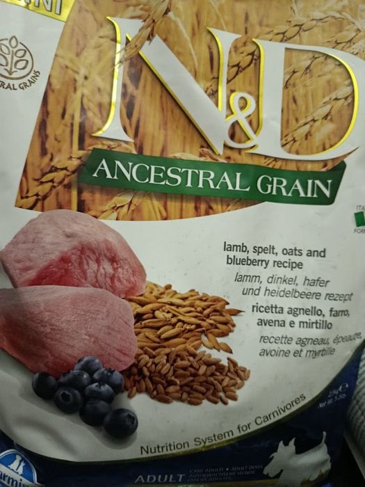Farmina N&D Ancestral Grain Dog Adult Mini Lamb & Blueberry 2,5 кг
