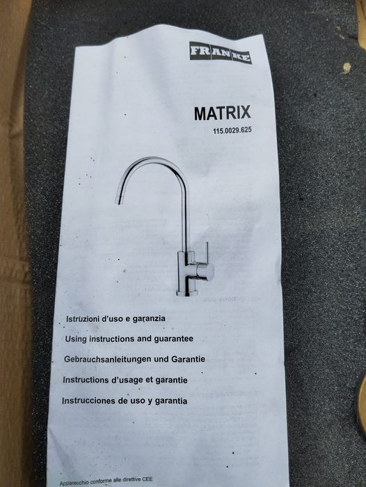 Torneira misturadora NOVA para cozinha da marca Franke