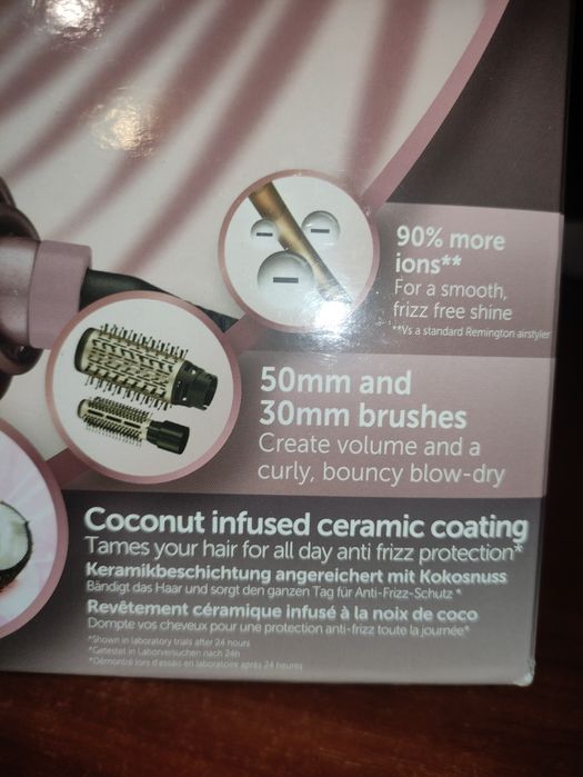 Фен щётка Гарантия 06.2026 Remington AS59 насадки 30/50 щітка стайлер