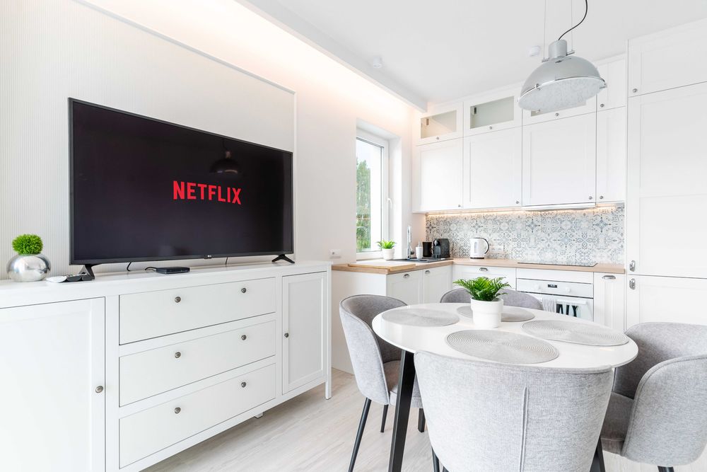 BELLE VIEW - widok na wodę, nocleg Iława, Mazury, fvat, Netflix i Max