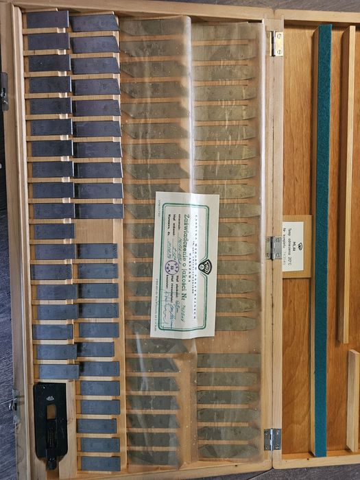 Zestaw Płytek Równoległych Wzorcowych Kątowych  86szt Frezarka Tokarka