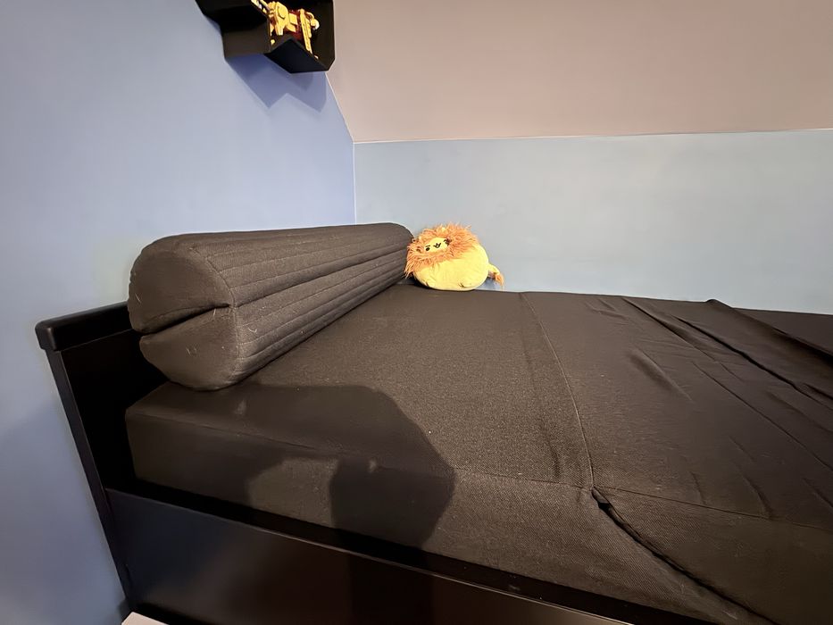 Łóżko VOX 200x90cm biało-czarne