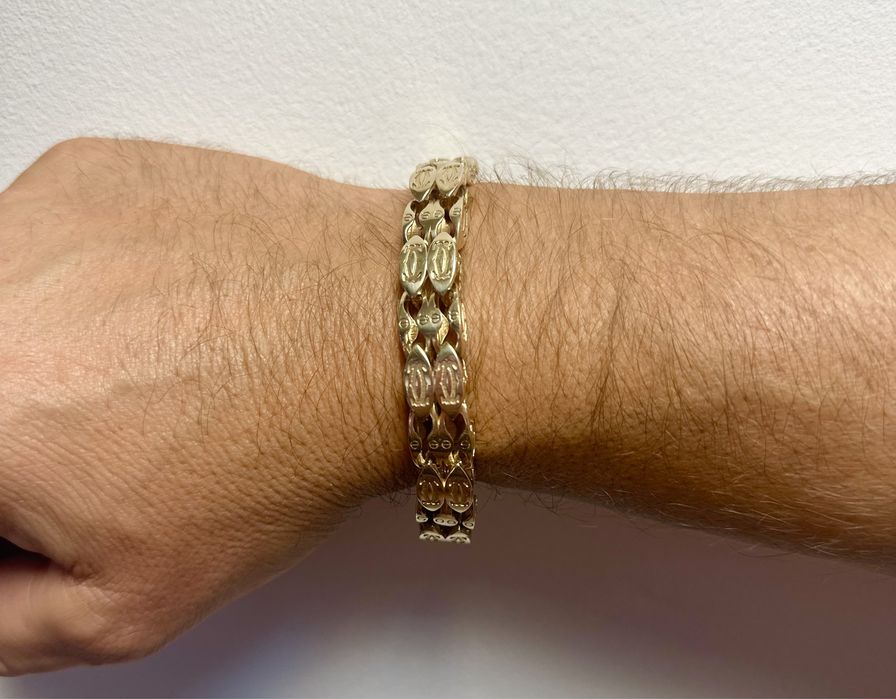Złota Męska Bransoleta Cartier Pr.585 NOWA CENA
