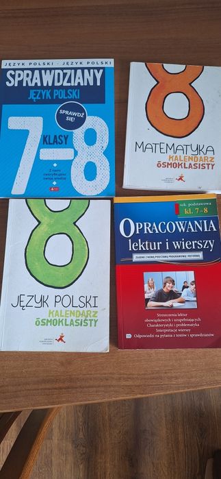 Książki pomocnicze do 7-8 klasy