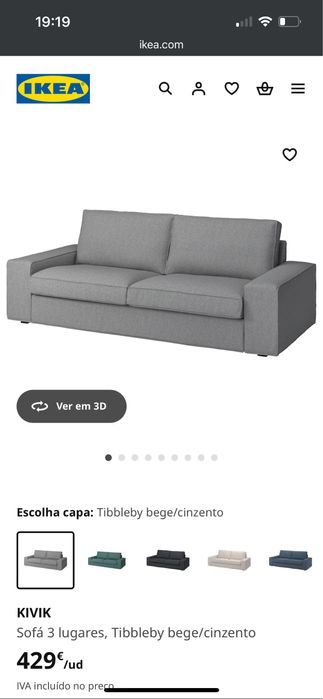 Sofá Ikea Kivik