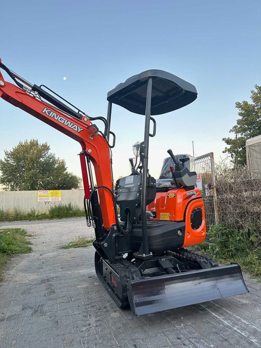 Minikoparka Kingway XT10 Vip10 DWUSEKCYJNA POMPA Ramię Skr 3 ŁYŻKI