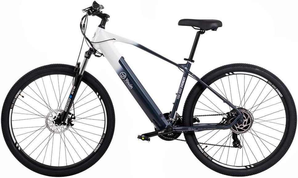 Bicicleta Elétrica You - Ride Everest 250W (Branco/Preto) - YOUIN