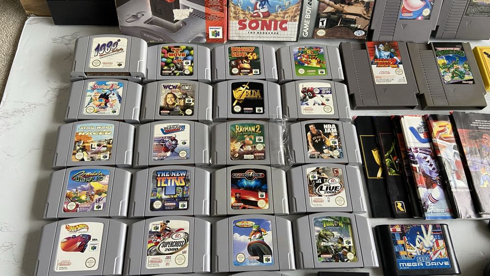 Jogos e acessórios Nintendo 64, Sega, NES
