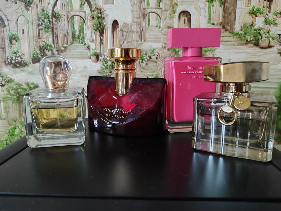 Залишки парфумів Gucci Premiere Bvlgari Splendida Narciso Rodriguez