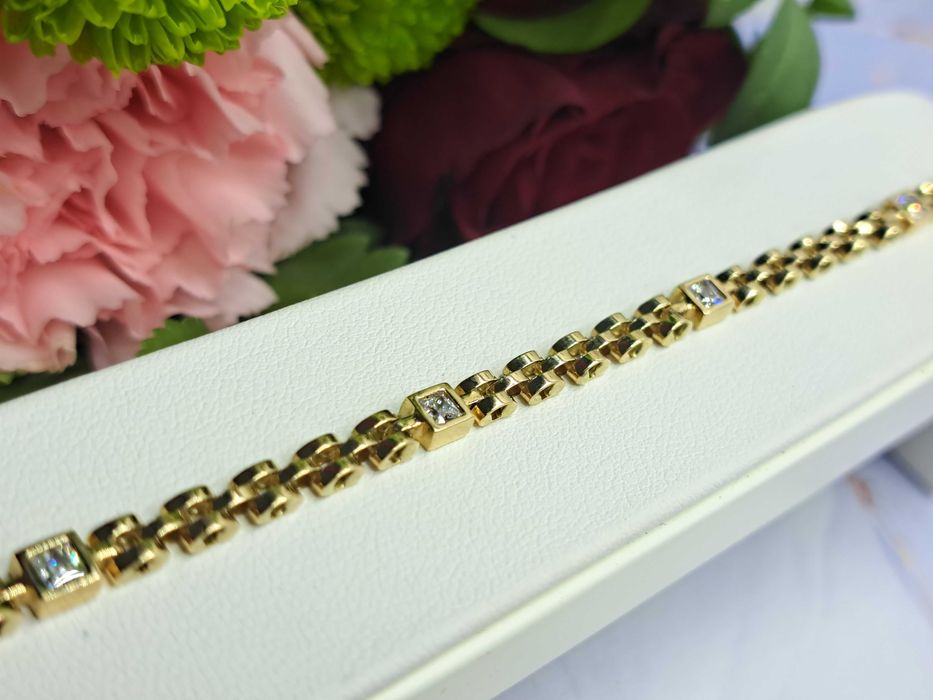 NOWA ZŁOTA BRANSOLETKA 6,36 GR. próba: 585 Komis Redi