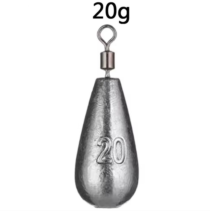 Ciężarek wędkarski 20g z krętlikiem / łezka