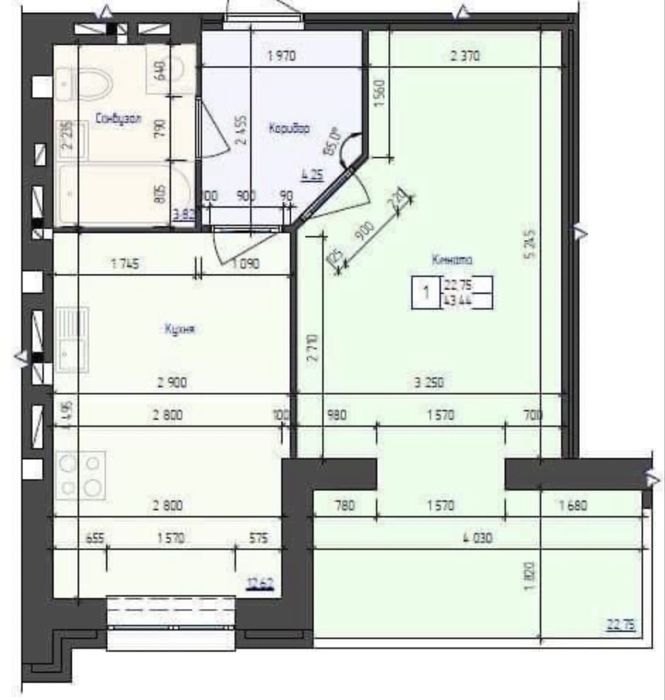 1-к квартира в ЖК «Грандбуд» — Індивідуальне опалення! ID-#146148