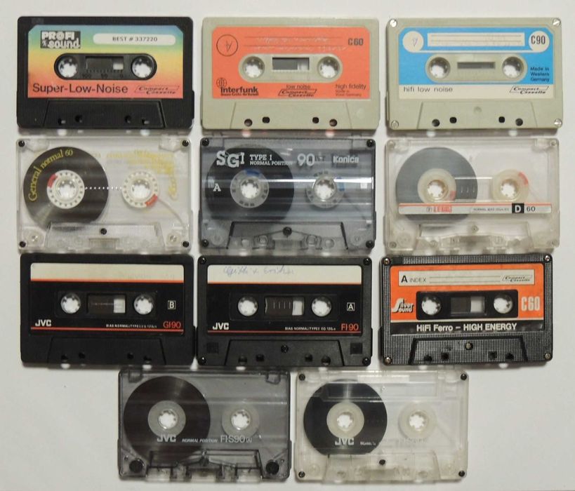 Zestaw kaset magnetofonowych 2, 11 sztuk