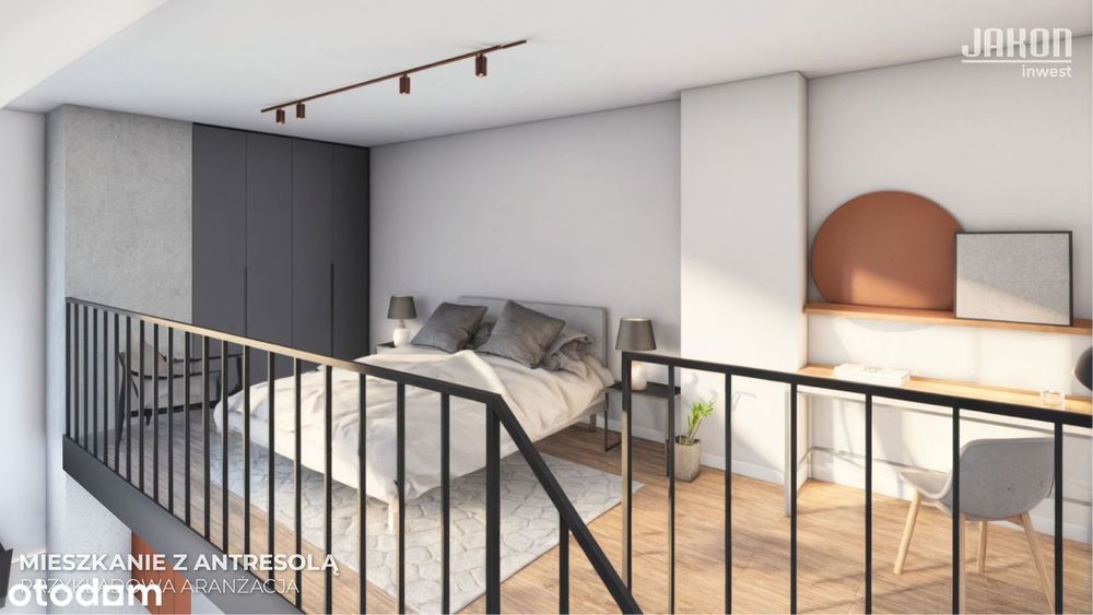 53 m² | mieszkanie dwupoziomowe z balkonem | Brzeg