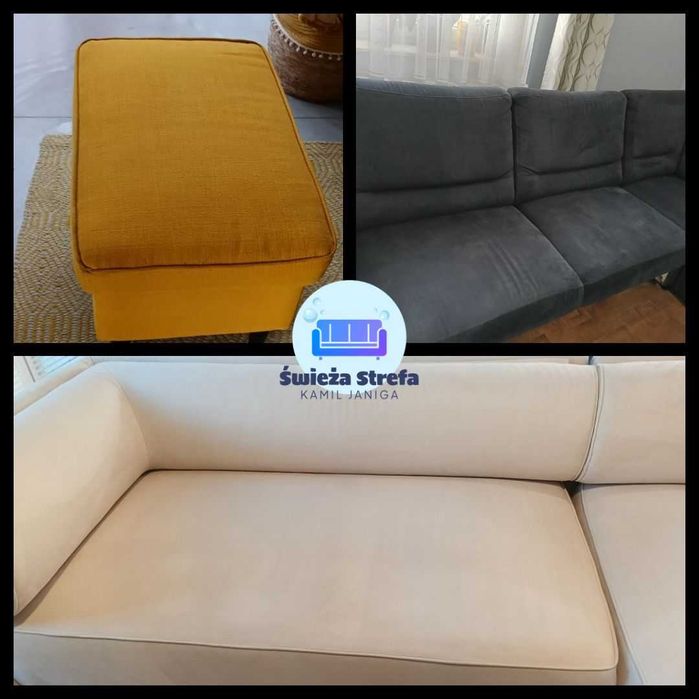 Pranie i Czyszczenie tapicerki i wykładzin, ozonowanie wnętrz