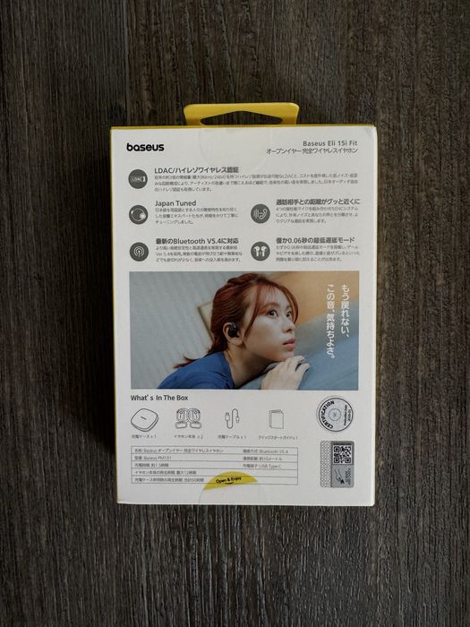 Наушники Baseus Bowie MF1 / Eli15i Fit Open Ear LDAC Bluetooth 5.4
