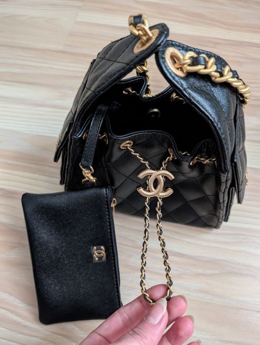 Сумочка Chanel натуральна шкіра довжина 20 см