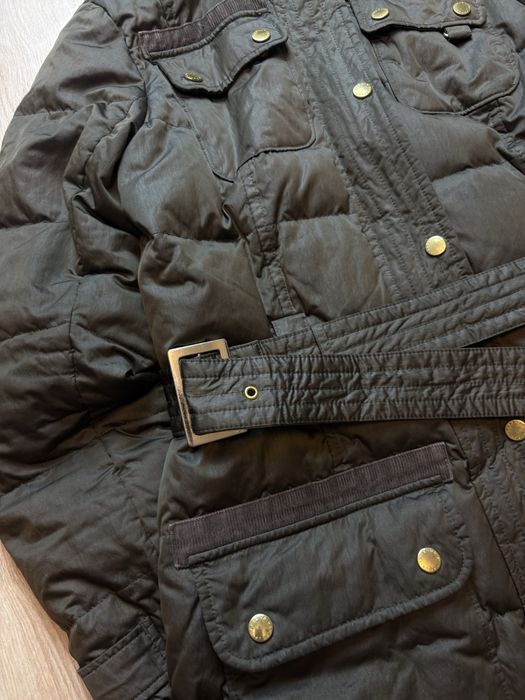 Barbour Arctic Damska L Kurtka Puchowa Parka z futrem Goose Down Jacket Casual