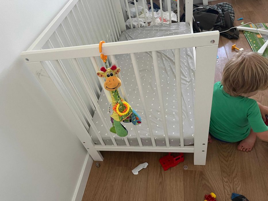 Ikea GULLIVER Berço, branco, 60x120 cm com colchão