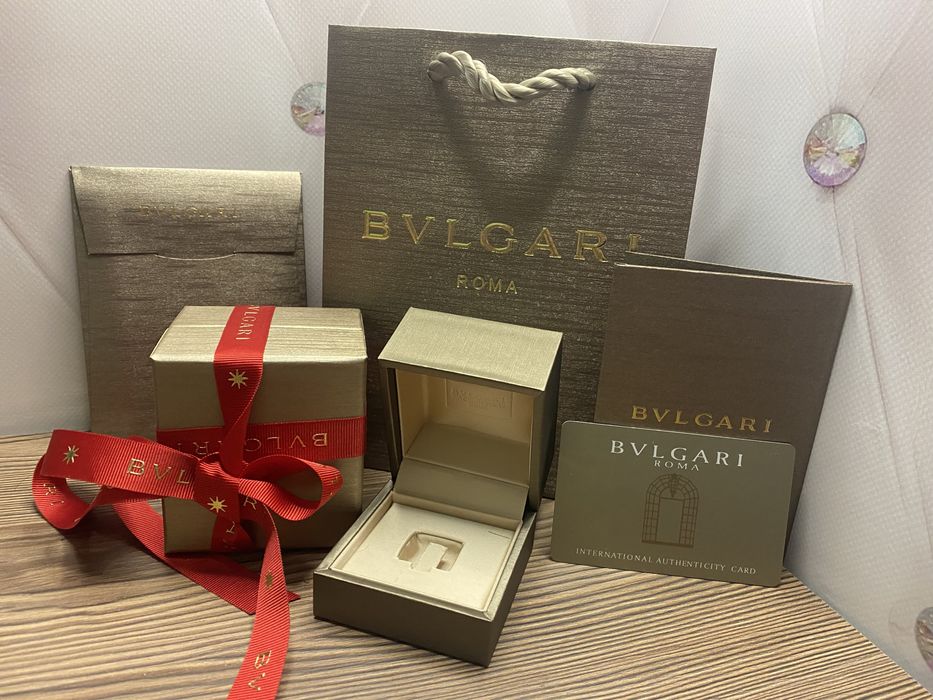 Упаковка для кольца Булгари.Bvlgari