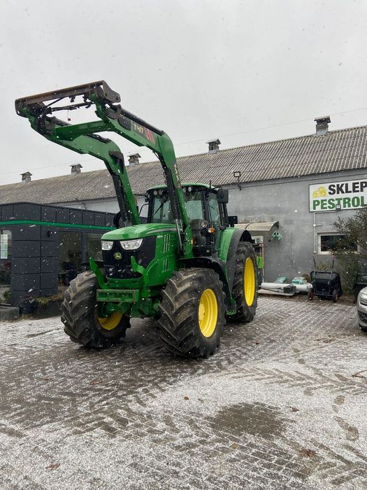 John Deere 6170M  AUTOQUAD, ładowacz MX, TLS, pneumatyka, 2017r, 170KM, 7800 mtg