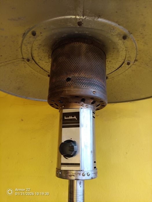 Aquecedor a gaz, exterior