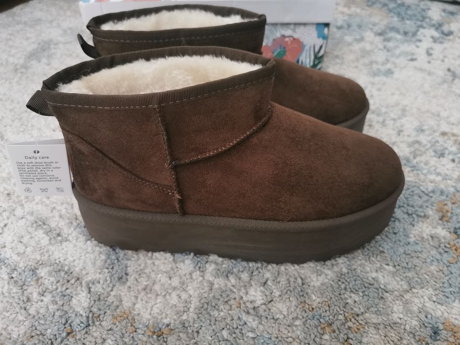 Botki śniegowce buty typu emu UGG NOWE 40 czekoladowe ocieplane