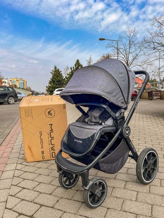 Wózek Muuvo Quick 2.0 + Gondola + fotelik Maxi-Cosi Pebble Pro