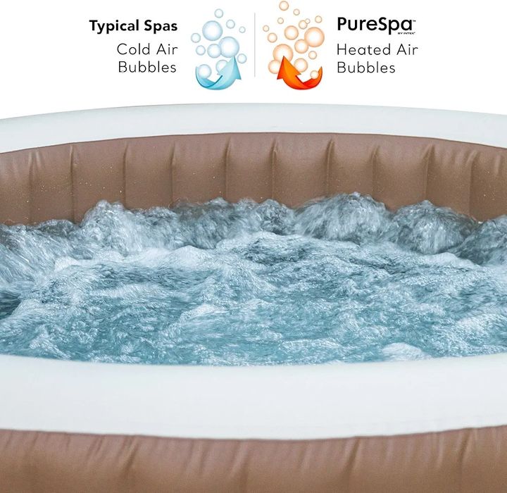 Intex PureSpa Spa 4 pessoas Bege piscina jacuzzi Insuflável