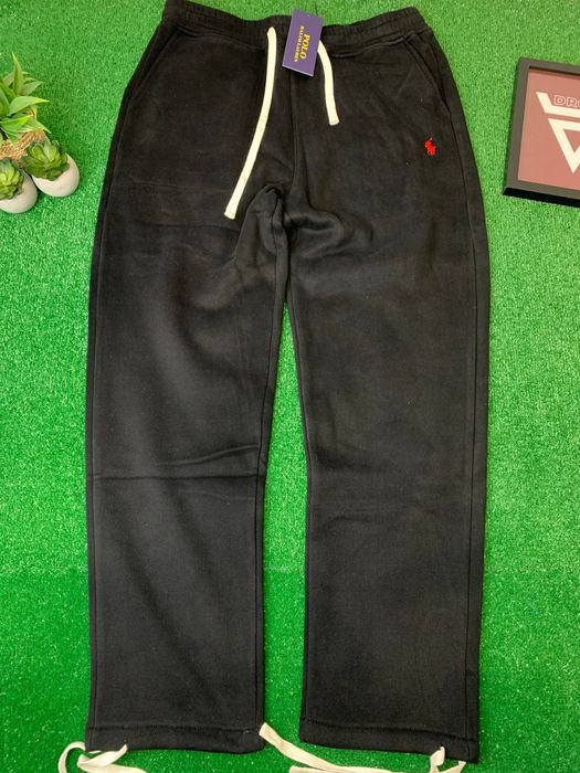 Штани Polo Ralph Lauren, поло ральф лаурен на зиму чорні