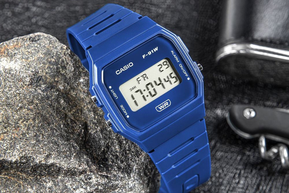 Zegarek CASIO Unisex F-91WB-2A1DF + BOX prezent