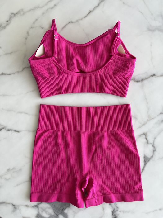 Conjuntos desporto ginásio activewear calção e top