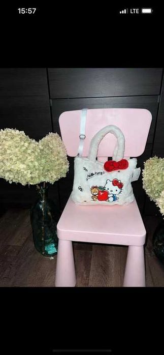 Kawaii Sanrio Hello Kitty torba torebka pluszowa