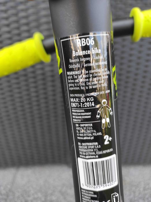 Rowerek biegowy RB06 Nils Fun