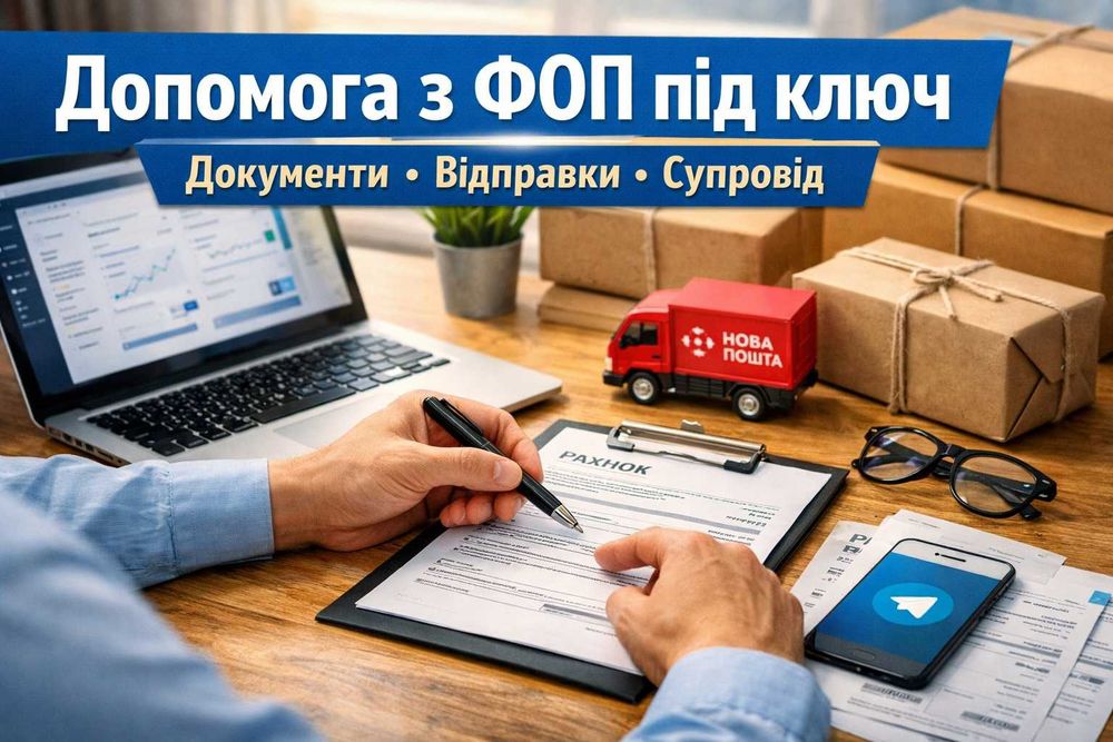 Допомога з ФОП під ключ | документи, відправки, супровід